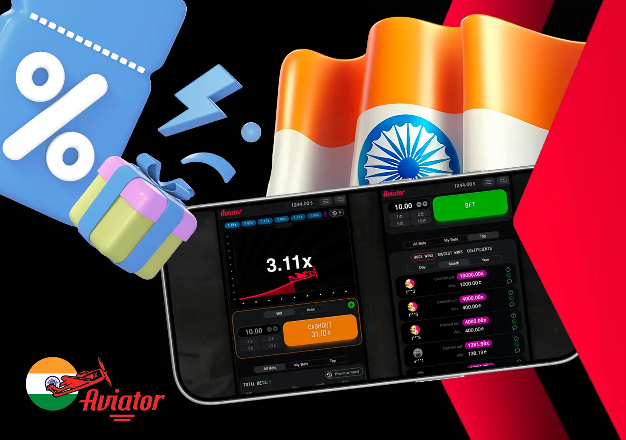Aviator Rain Promo and Aviarace tournament free bets notification screen